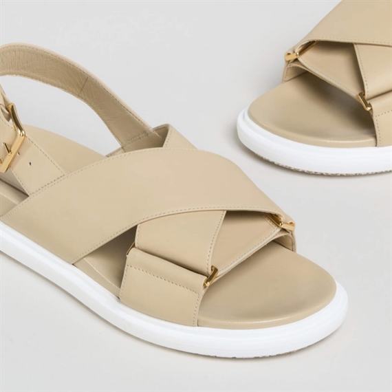 MARNI Fussbett Sandaler, Winter Wheat 